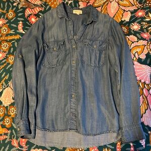 Casual Denim Button-Up Shirt